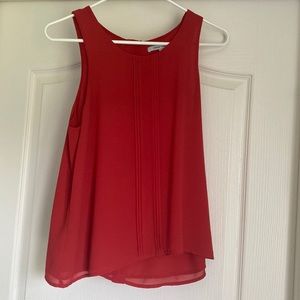 Naked zebra red tank top gold buttons